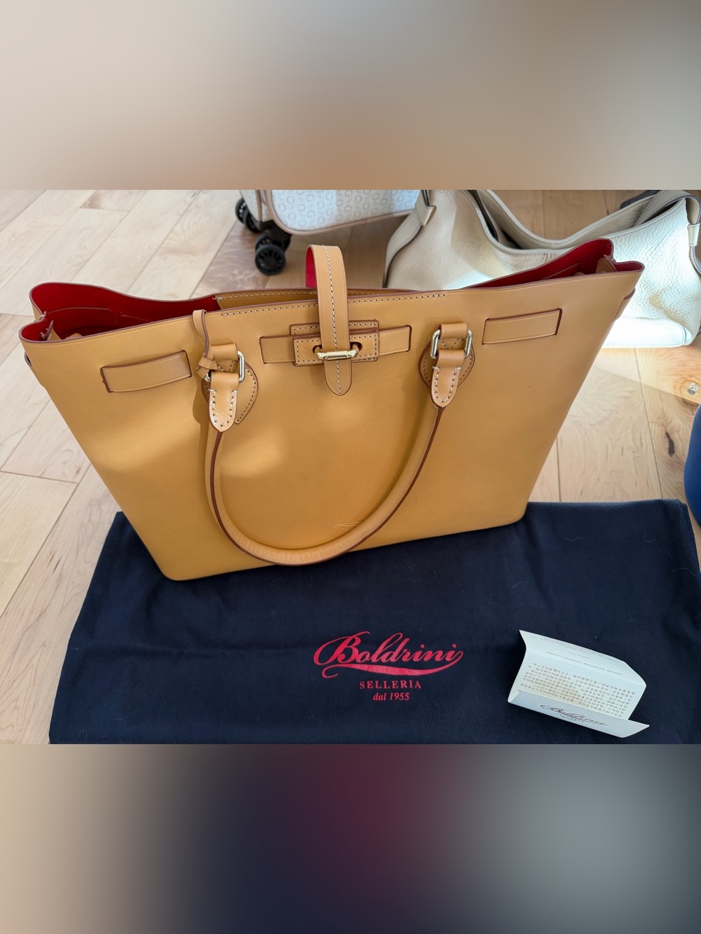Boldrini Selleria Tan Leather Handbag